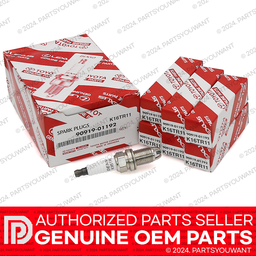 6 X GENUINE Toyota 4Runner T100 Tacoma Tundra OEM 90919-01192 Spark Plug K16TR11