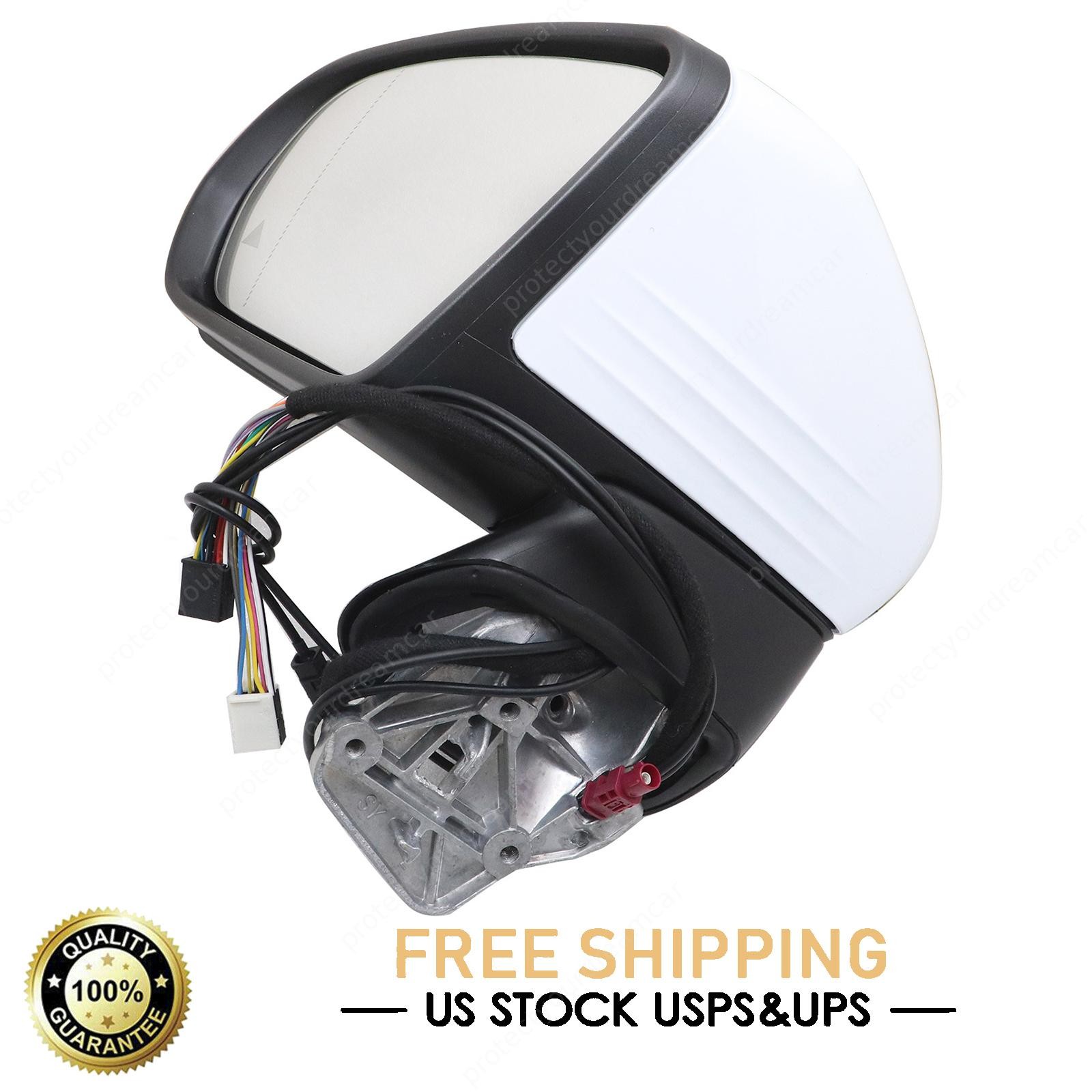 BLACK LEFT SIDE MIRROR DRIVER BLIND SPOT For 2017-2022 MERCEDES C CLASS COUPE