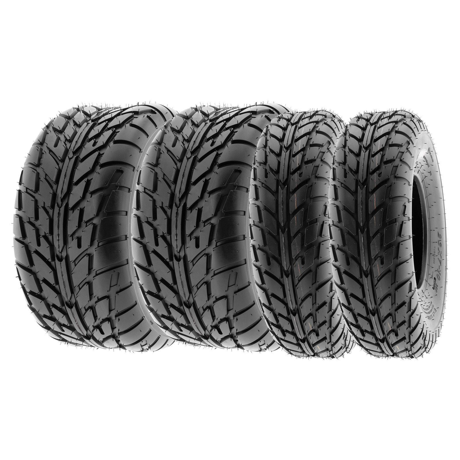 SunF 20x7-8 & 18x9.5-8 ATV Tires All Terrain Tubeless 6 PR A021 [Set of 4]