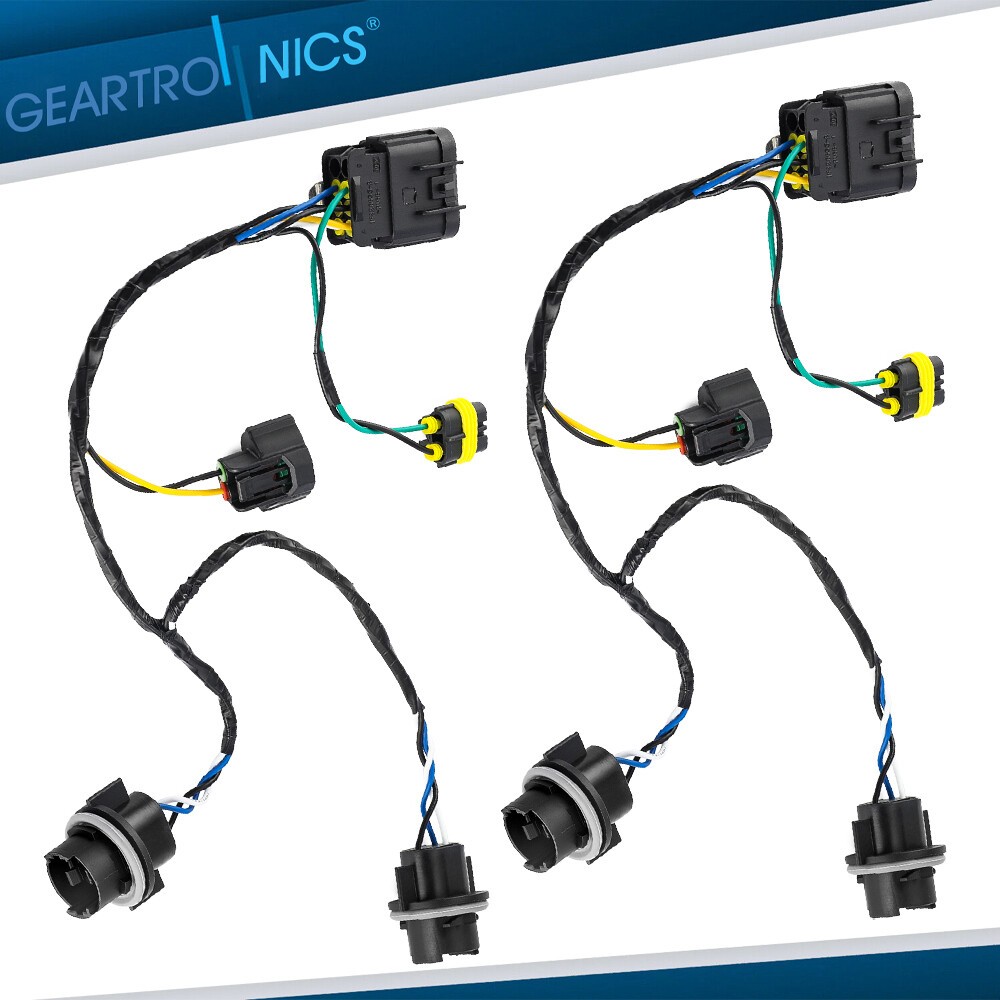 2PCS Headlight Wiring Harness For 2007-2013 Chevrolet Silverado 2500 HD 2596280