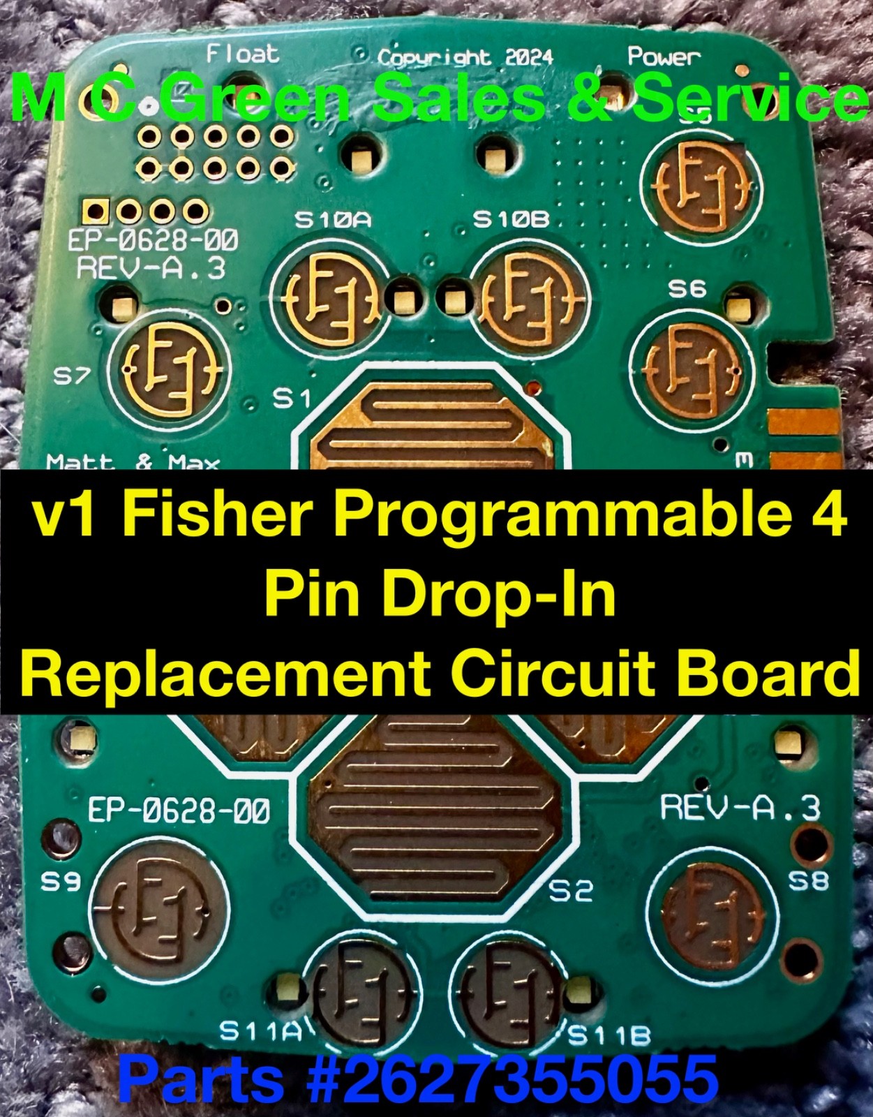 FISHER SNOW PLOW 4 PIN FLEET FLEX  CONTROLLER REPLACEMENT CIRCUIT BOARD NEW