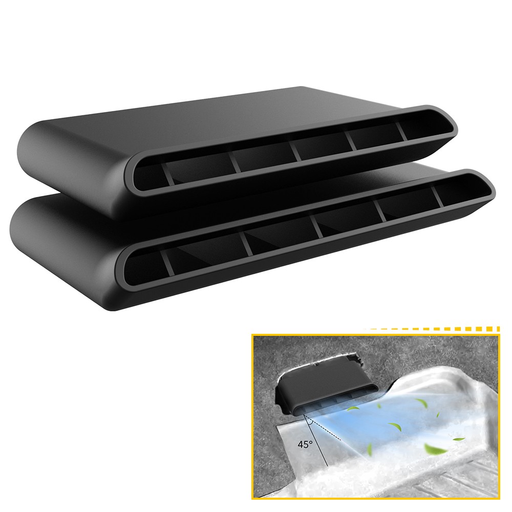 2X Under Seat Rear AC Vent Deflectors For Chevy Silverado/GMC Sierra 2014-2019