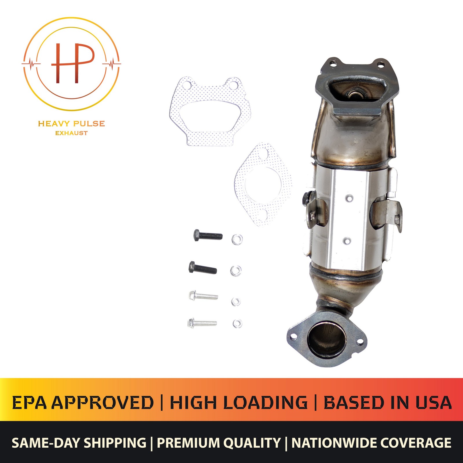 Front Right Catalytic Converter with Integrated Exhaust Manifold for 2014-2017 R