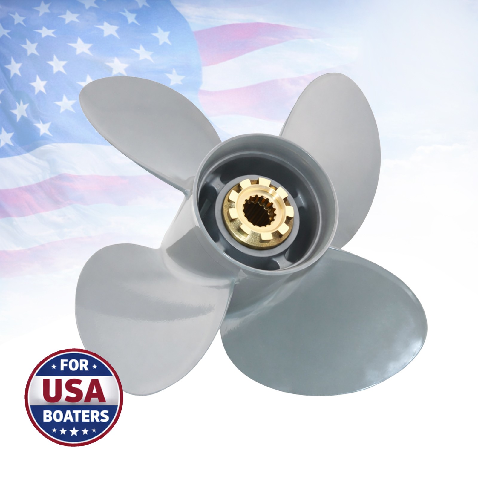 13 x 15 - 4 Blades Propeller fit Honda Outboard BF75-130 HP Boat Engine 15 Tooth 13 x 15 - 4 Blades Propeller fit Honda Outboard BF75-130 HP Boat Engine 15 Tooth