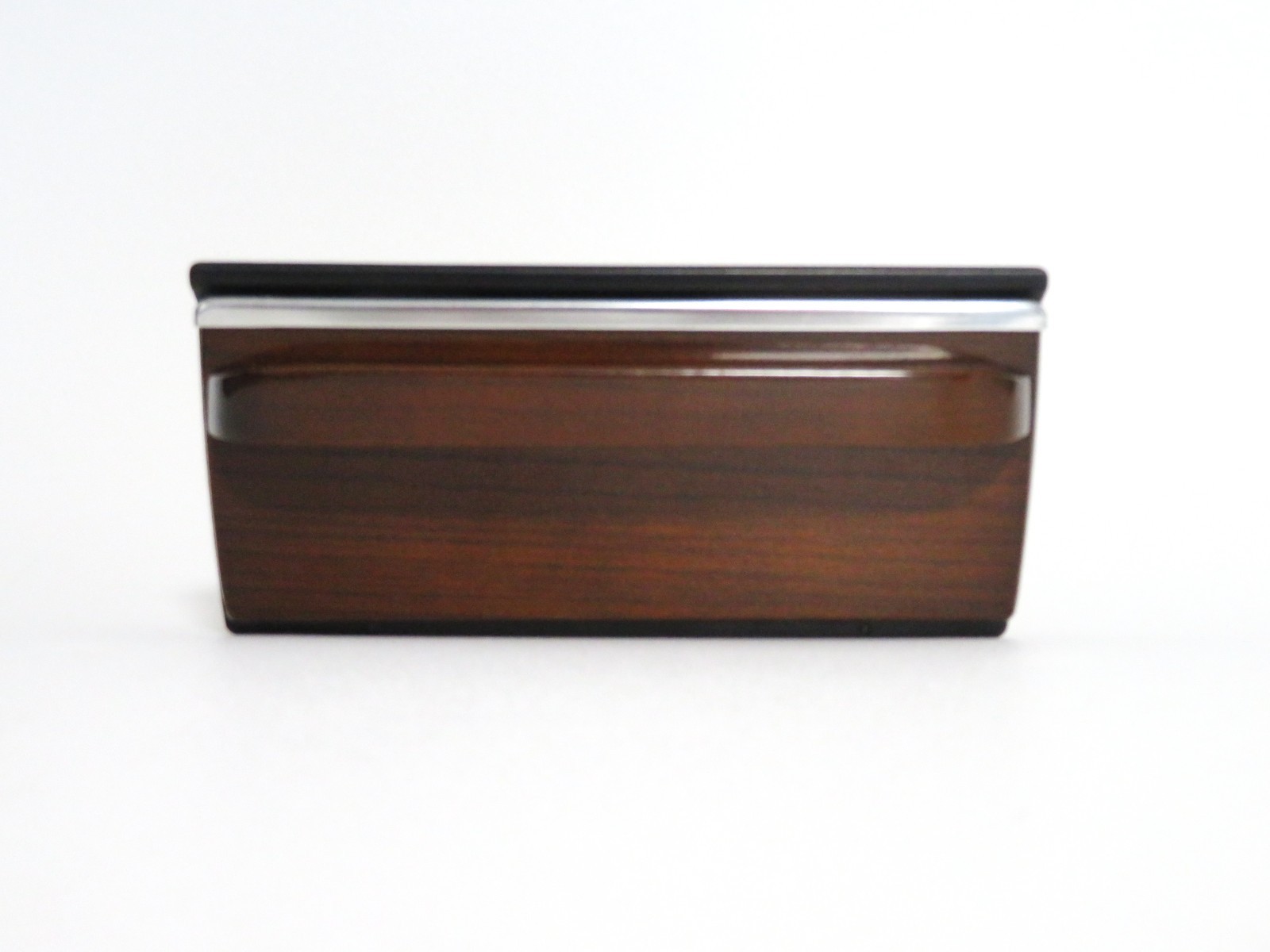 ✅ MERCEDES W107 MINT ZEBRANO WOOD ASHTRAY + BRACKET HOUSING 450SL 450SLC 380SL