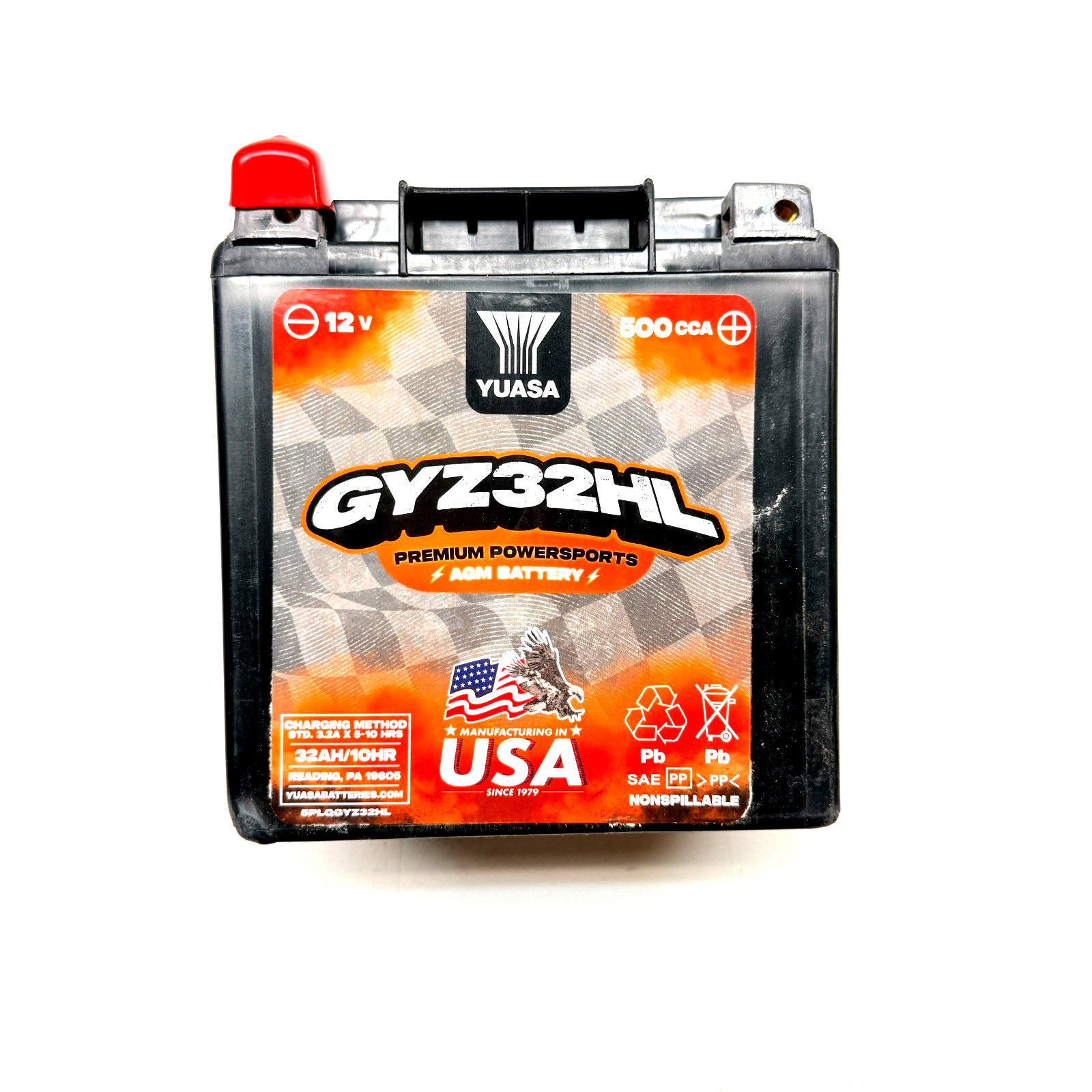 Yuasa GYZ32HL High Performance Maintenance Free AGM 12-Volt Battery Yuasa GYZ32HL High Performance Maintenance Free AGM 12-Volt Battery