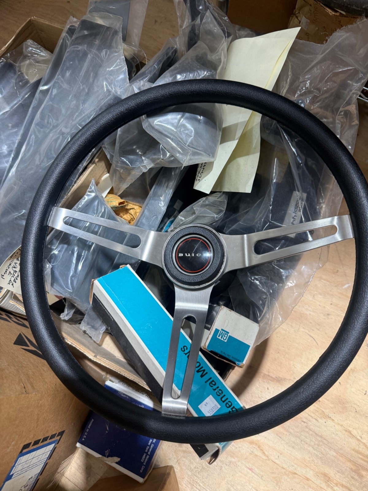1970 Buick GSX Yenko Nova Steering Wheel Thick Black CUSHION 1970 Buick GSX Yenko Nova Steering Wheel Thick Black CUSHION