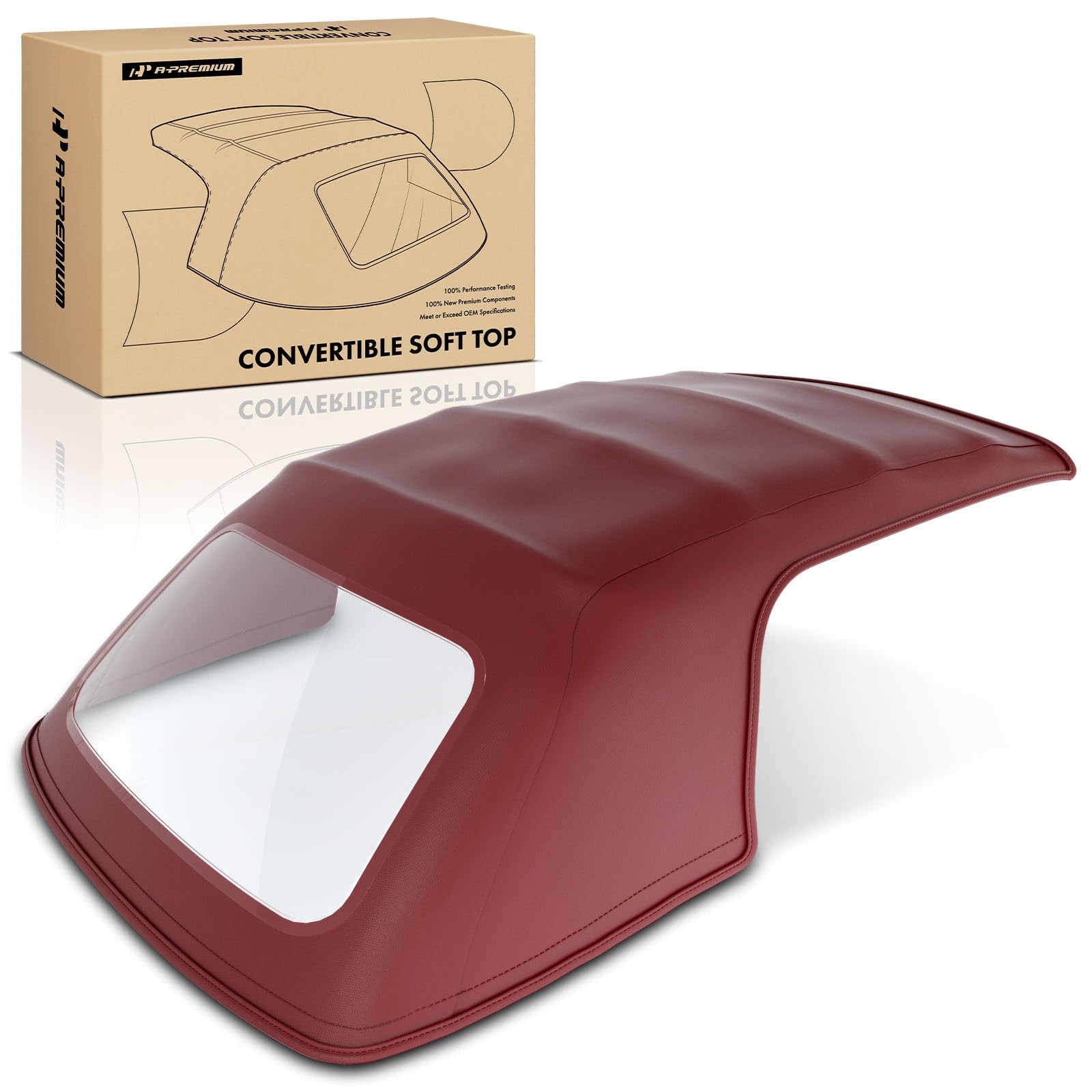 A-Premium Bordeaux Convertible Soft Top, Compatible with BMW