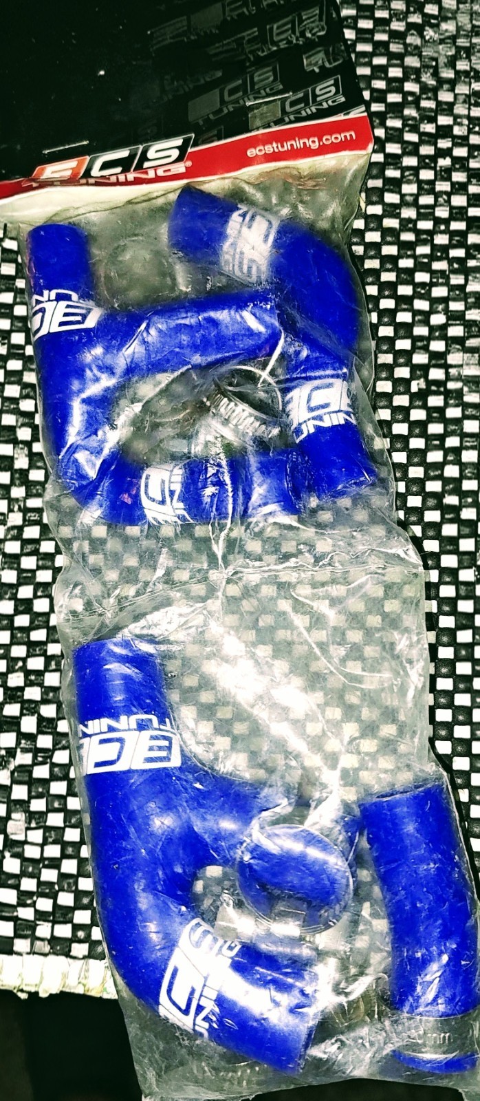 blue ECS Tuning silicone radiator hose kit blue ECS Tuning silicone radiator hose kit