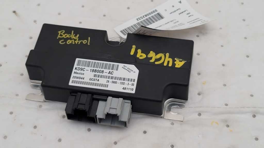 20 LINCOLN CONTINENTAL BODY CONTROL MODULE ID KD9C18B008AC