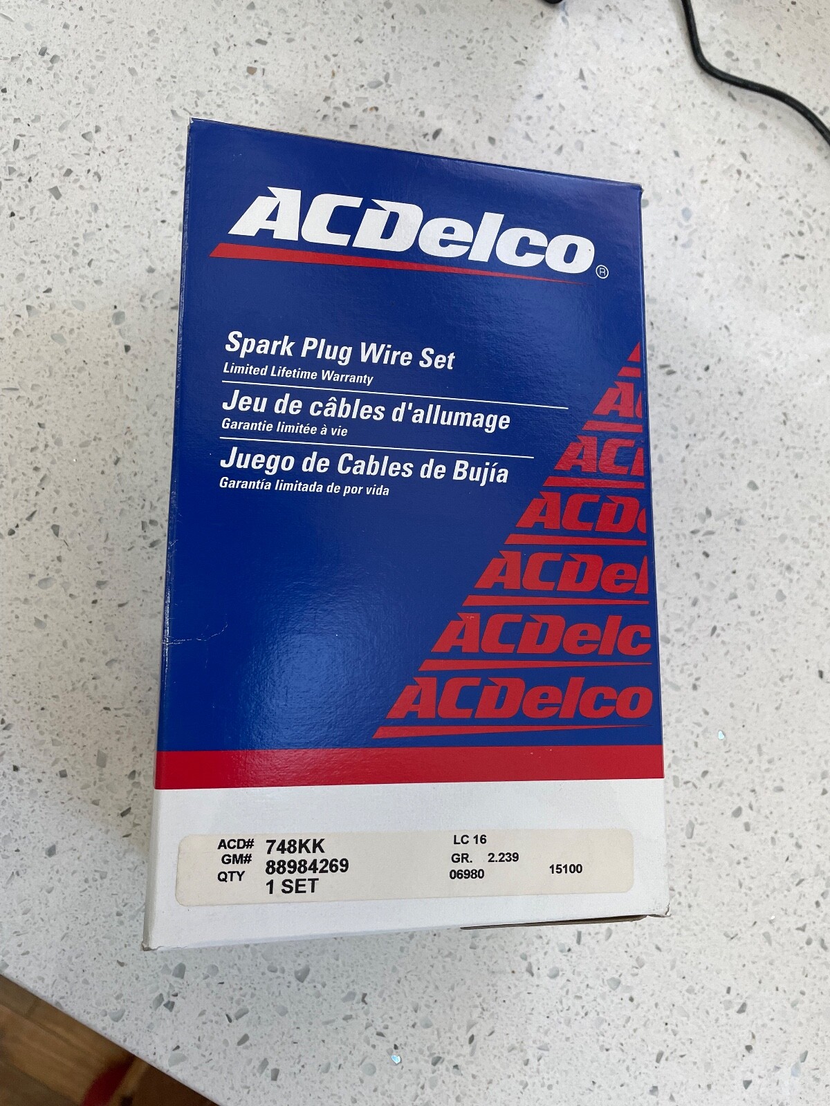 748KK ACDelco Spark Plug Wires Set GM Chevy 2003-9 8.1 L 496 Cu Inch 748KK ACDelco Spark Plug Wires Set GM Chevy 2003-9 8.1 L 496 Cu Inch