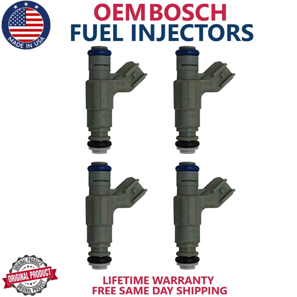 4x Bosch Fuel Injectors Fits For 2001-2003 Dodge Neon 2.0L I4 #0280155976