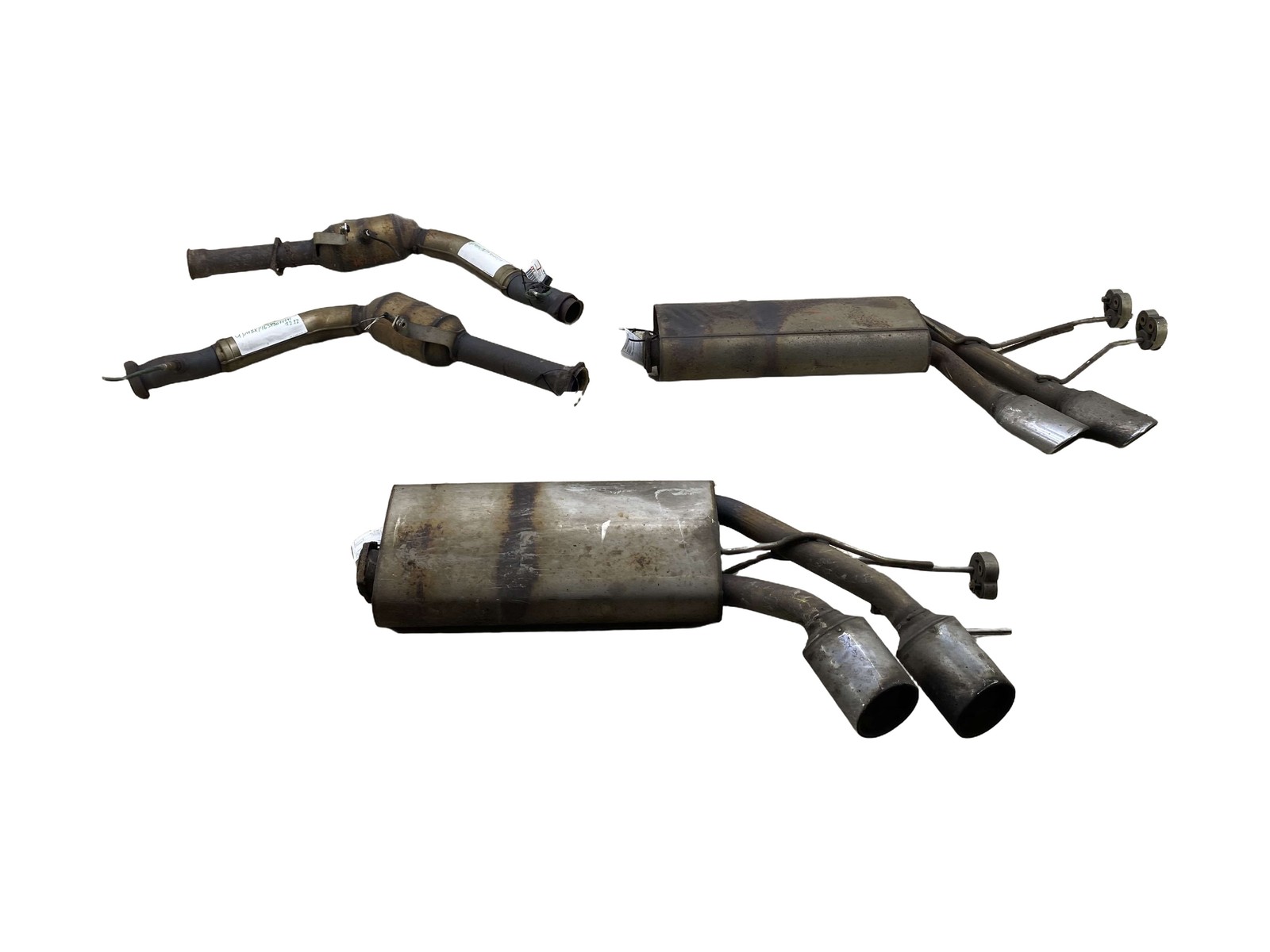 2013-2018 MERCEDES-BENZ G63 AMG 5.5 RIGHT LEFT EXHAUST MUFFLER TAIL PIPE SET OEM