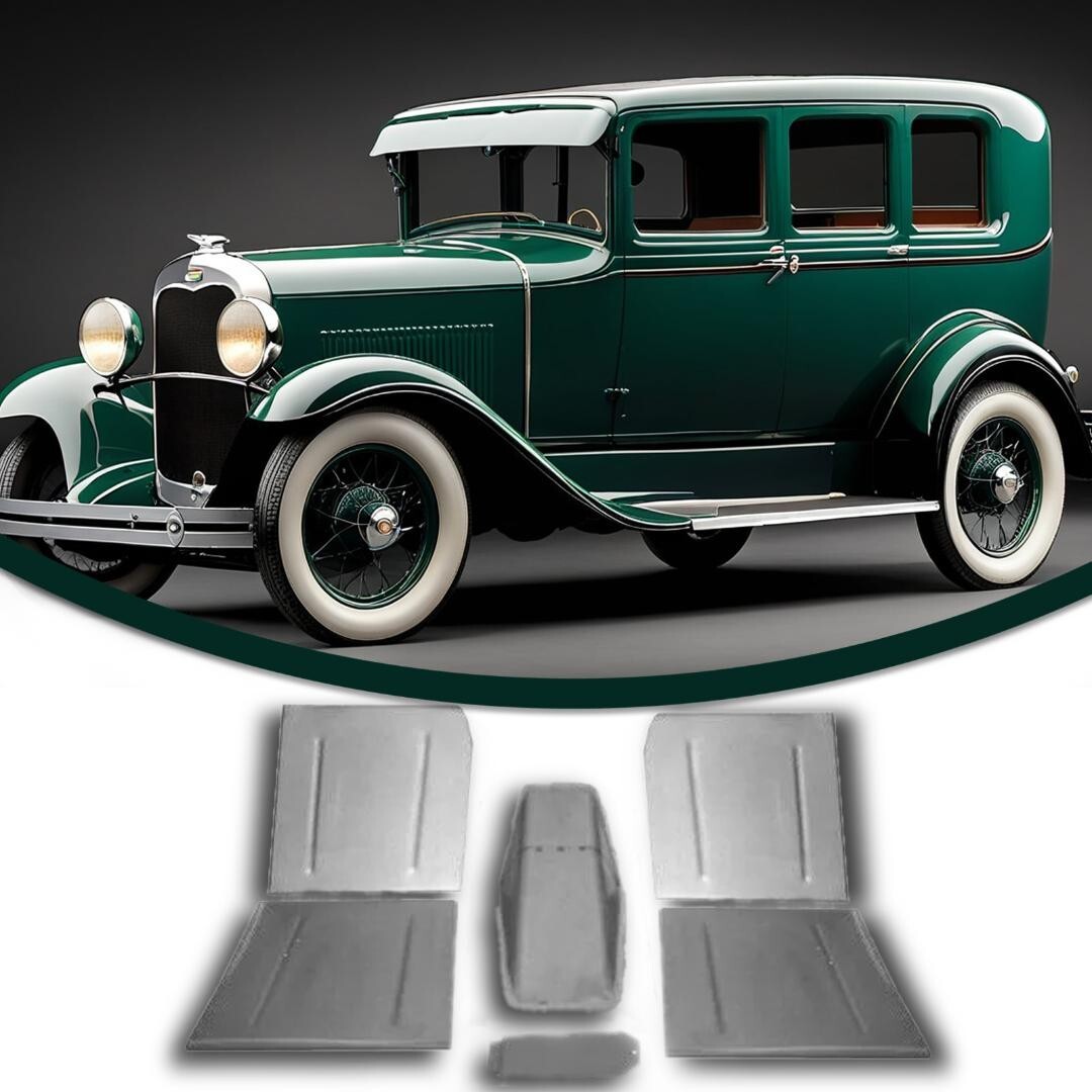 1928-1936 Chevrolet Chevy Car Front Floor Pans,Toe boards & Trans Hump 6 PC. KIT