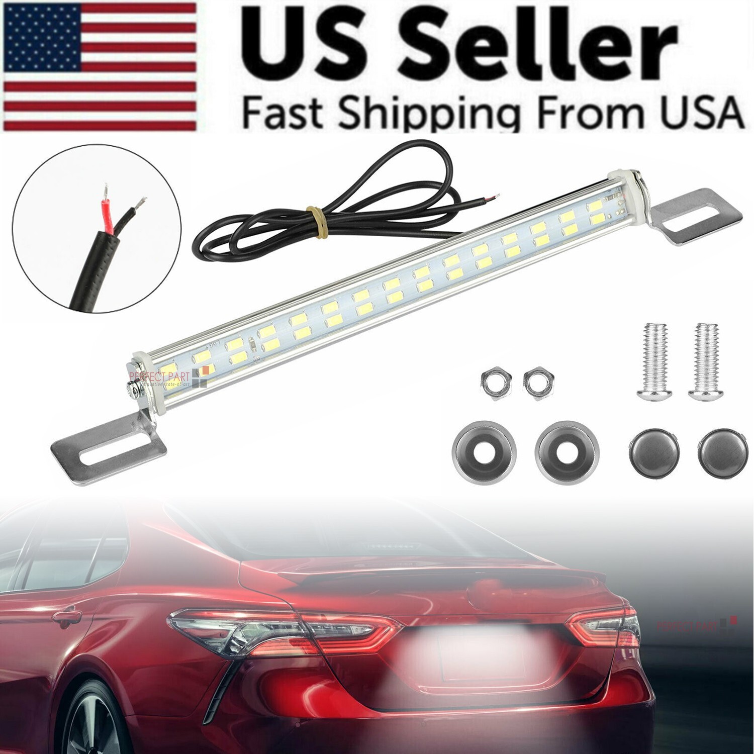 Universal License Plate LED Back Up Light for Car SUV Truck RV 6000K Super White Universal License Plate LED Back Up Light for Car SUV Truck RV 6000K Super White