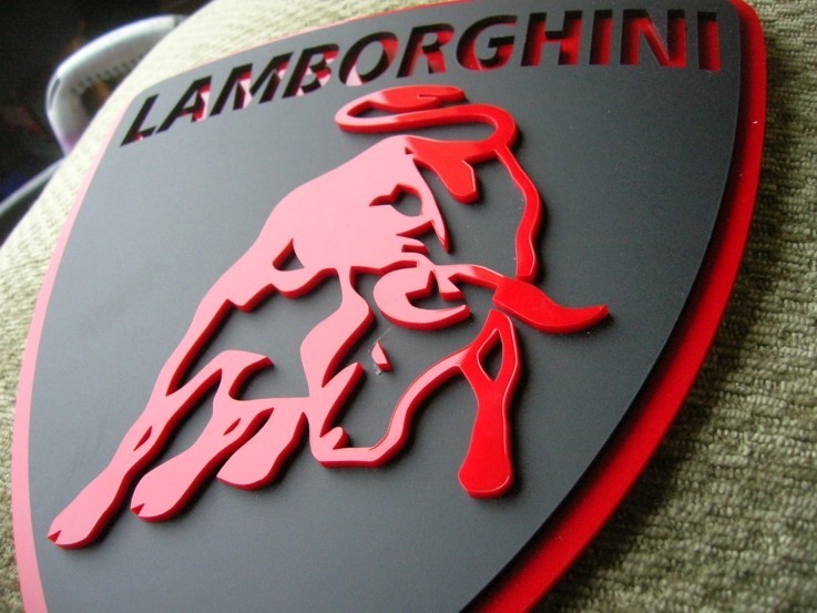 LAMBORGHINI  3D SIGN CAR ART display custom car  NEW electric Sports Gallardo s