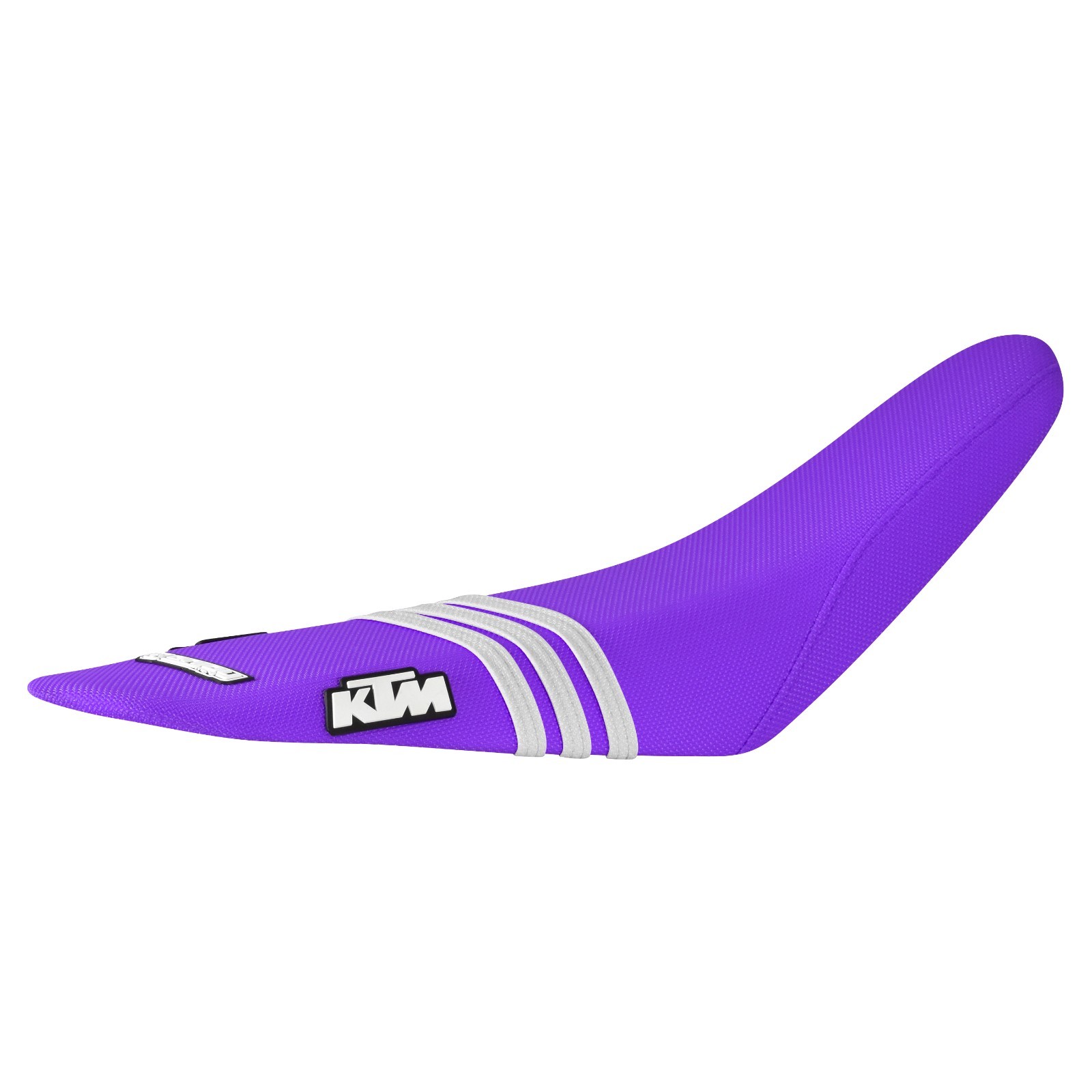 2013-2017 KTM SX 85 gripper seat cover all PURPLE w/ WHITE ribs #62 TLD 2013-2017 KTM SX 85 gripper seat cover all PURPLE w/ WHITE ribs #62 TLD