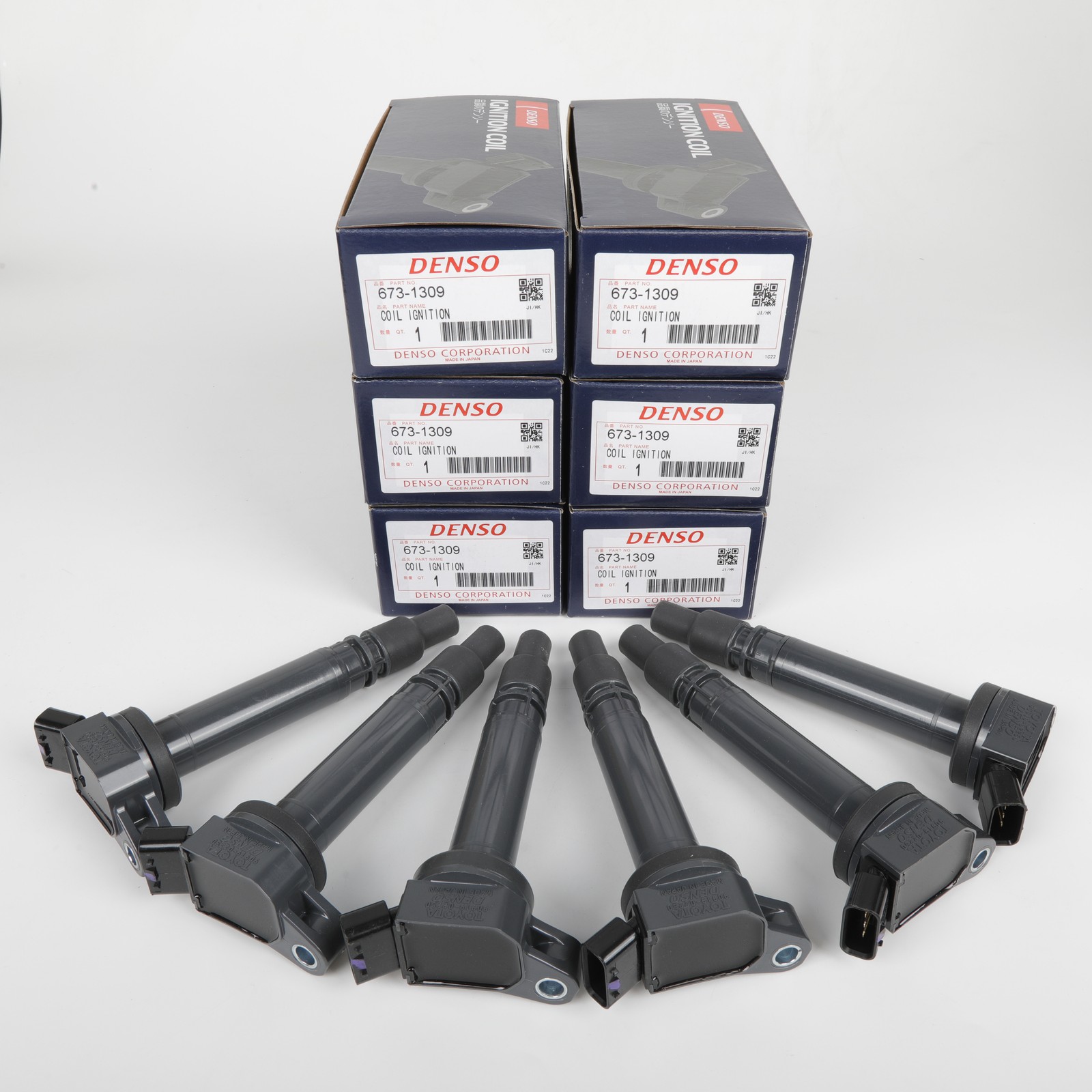 6X OEM New Ignition Coils 90919-02250  Denso for Camry 3.5L IS350 Toyota 07-16