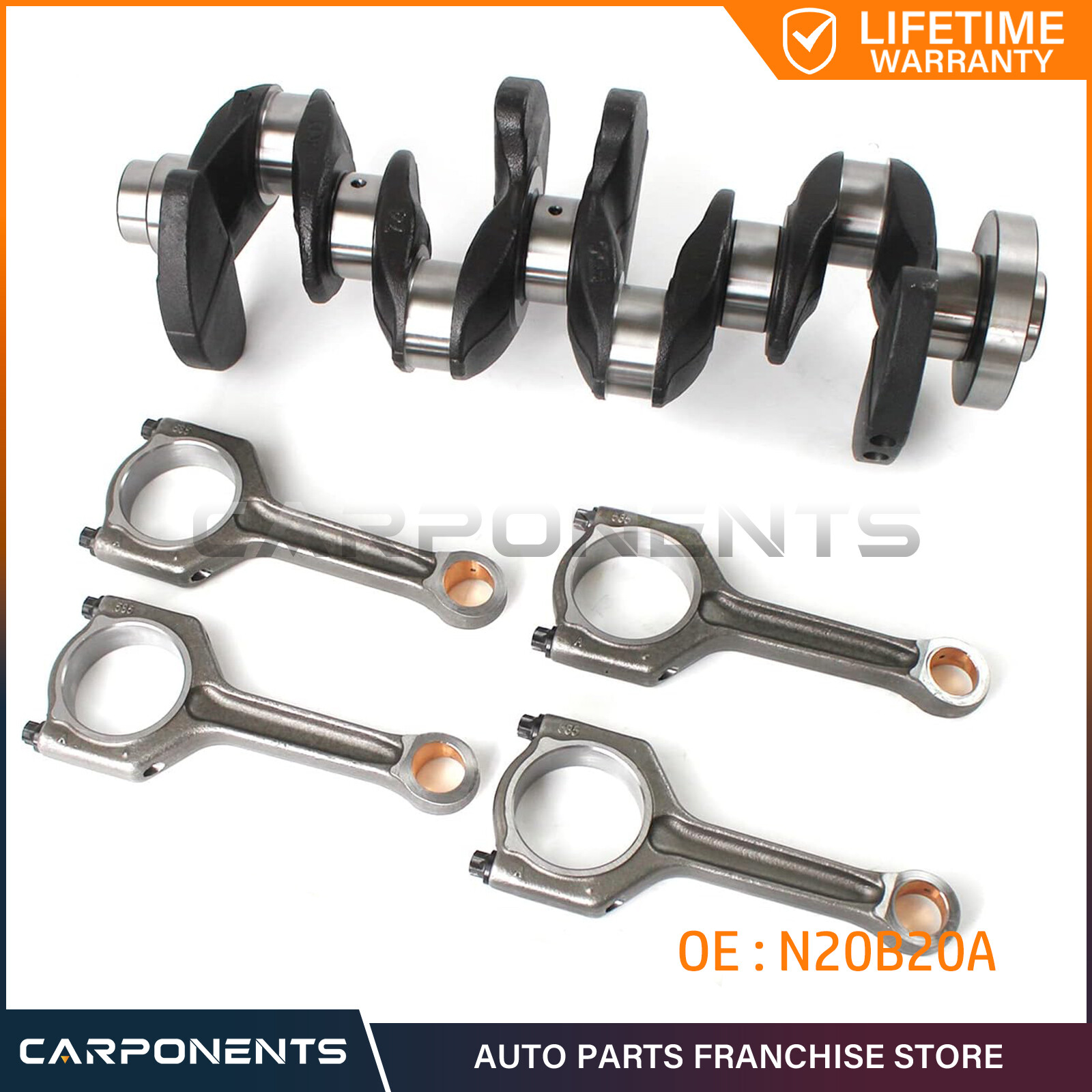 Engine Crankshaft & 4x Connecting Rod Kit For BMW N20B20A 2.0T 11217640165