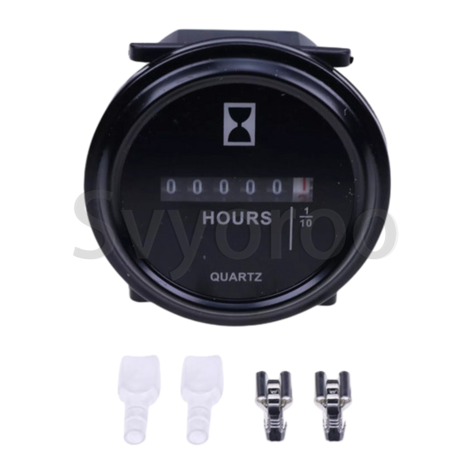 2420009 10-80V Hour Meter For Hobbs Stewart Warner Models DC Quartz 2420009 10-80V Hour Meter For Hobbs Stewart Warner Models DC Quartz