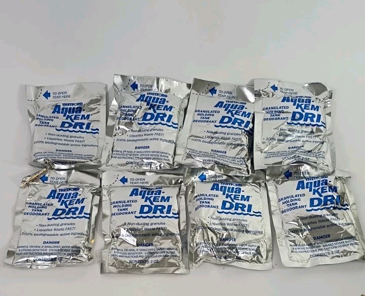 Thetford Aqua-kem DRI Pre-Measured Foil Packets - 8 Pack