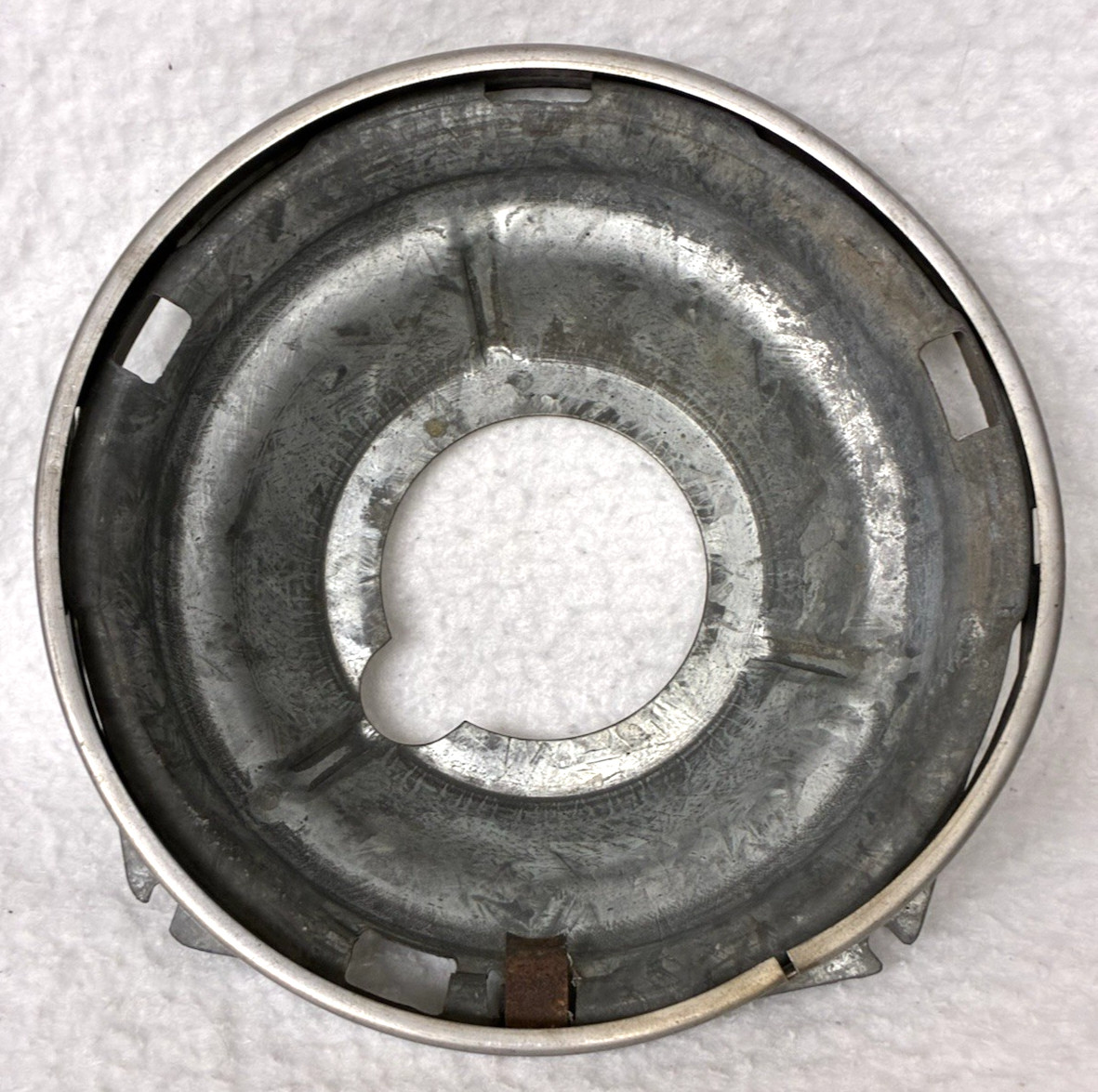 54,55,56-?CADILLAC GALVANIZED STEEL HEADLIGHT BUCKET&STAINLESS BEZEL,GM,BUICK?OE 54,55,56-?CADILLAC GALVANIZED STEEL HEADLIGHT BUCKET&STAINLESS BEZEL,GM,BUICK?OE