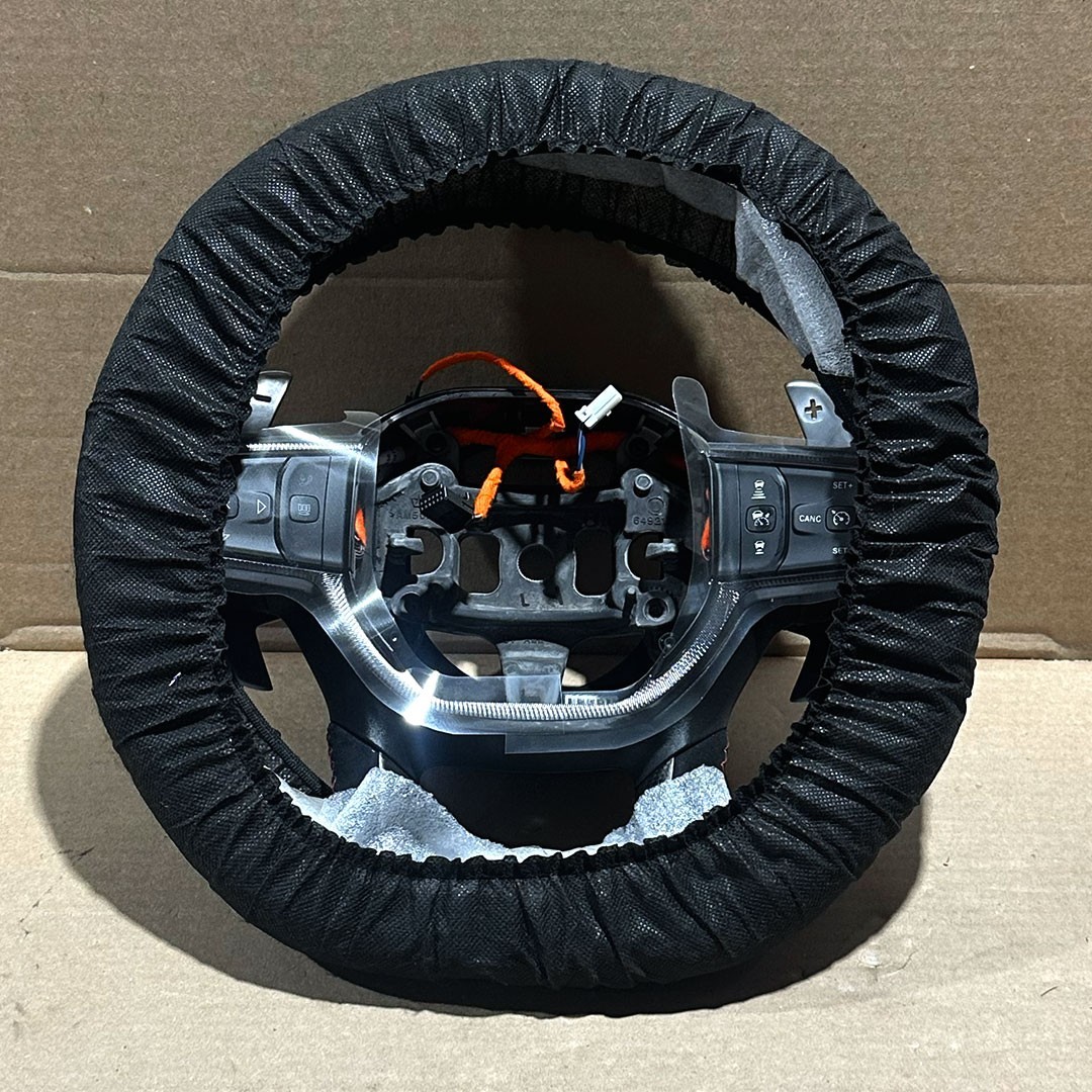 NEW OEM 2021-2024 Ram TRX 1500 Steering Wheel w/Carbon Fiber & Suede 7FX561TRAB