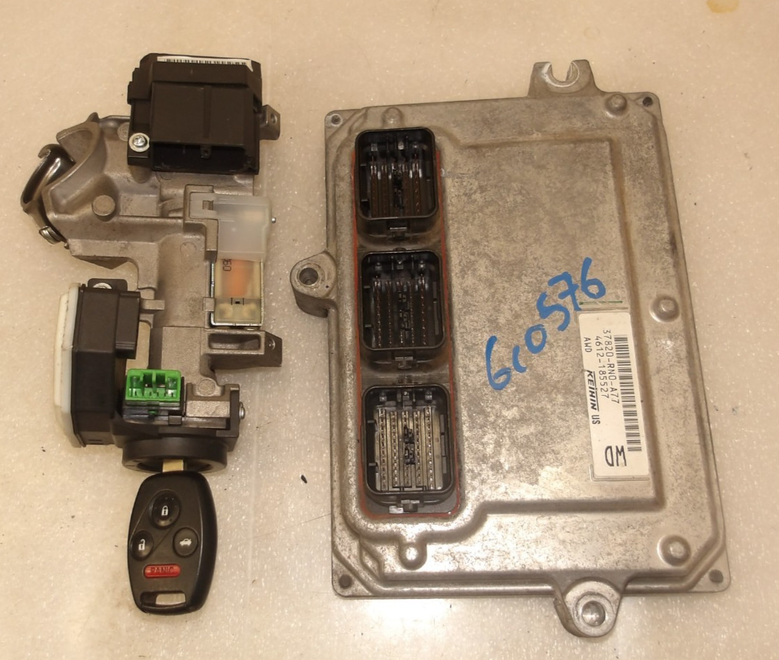 2006-2007 Honda PILOT 3.5L Engine Control Module 37820RN0A77 & Ignition Switch 2006-2007 Honda PILOT 3.5L Engine Control Module 37820RN0A77 & Ignition Switch