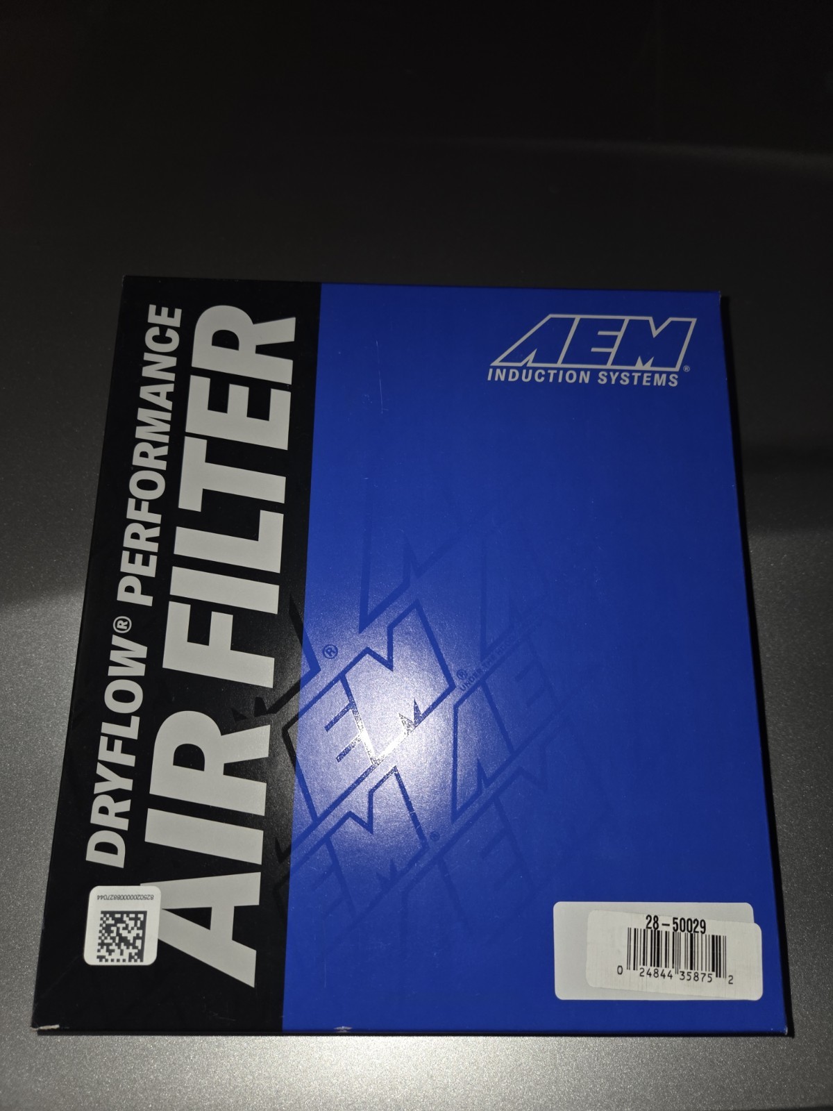 AEM Induction DryFlow Replacement Air Filter  (15-23 Mustang GT, EcoBoost, V6)