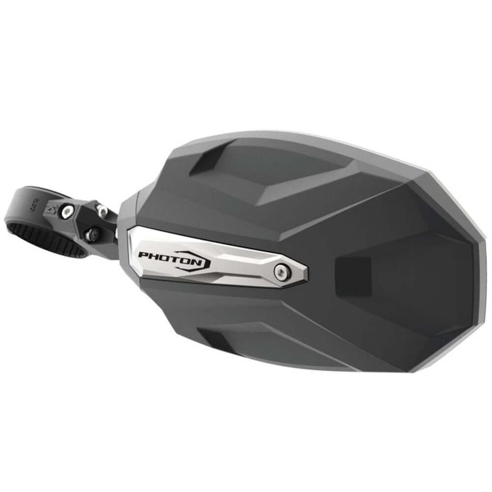 Seizmik 1.875″/2″ Round Tube Photon Side View Mirror w/Aluminum Body/Bezel -Pair