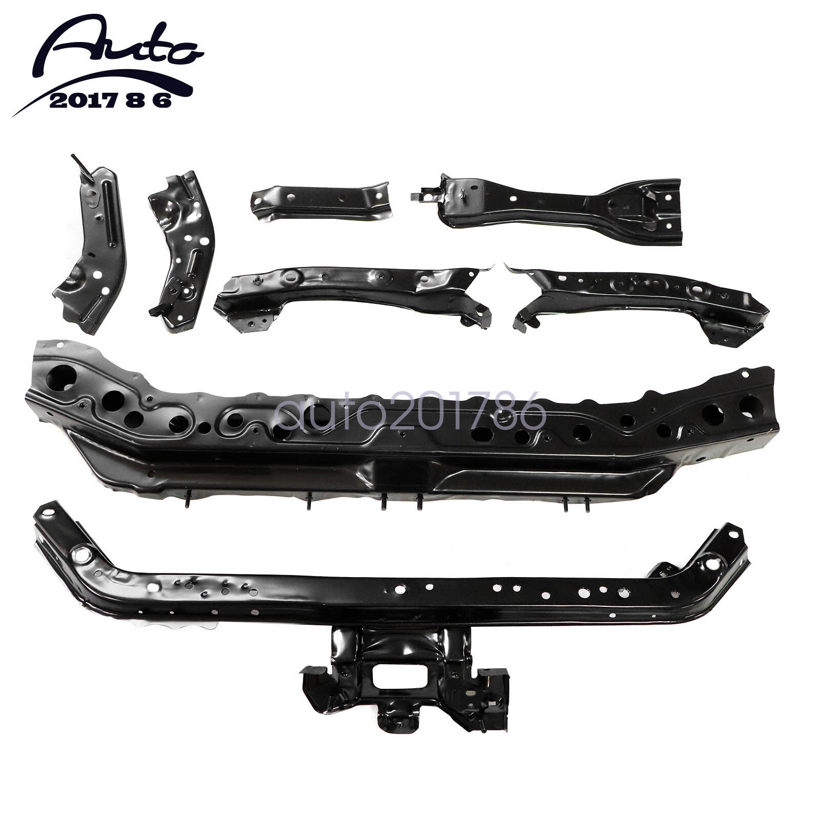 New Front Support Radiator Brackets Kit For Nissan Sentra 2013-2019