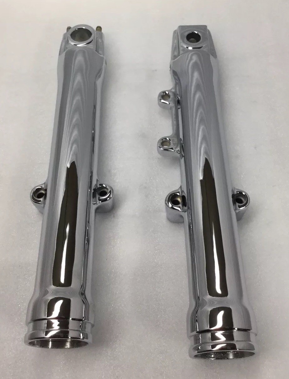 Harley 2007 -17 Fork legs SOFTAIL CUSTOM G593-30 FXSTC CHROME Sliders EXCHANGE