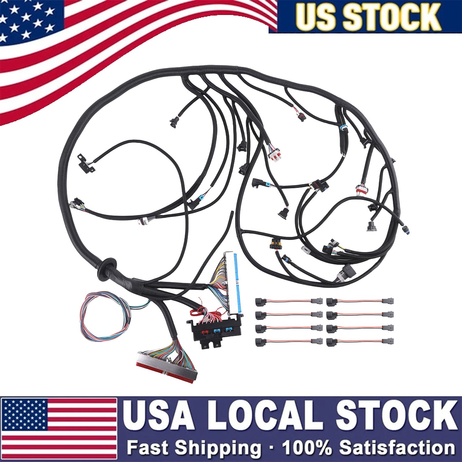 Complete Engine Harness for LS1 4.8L 5.3L 6.0L 1997-2006 Standalone DBC 4L60E