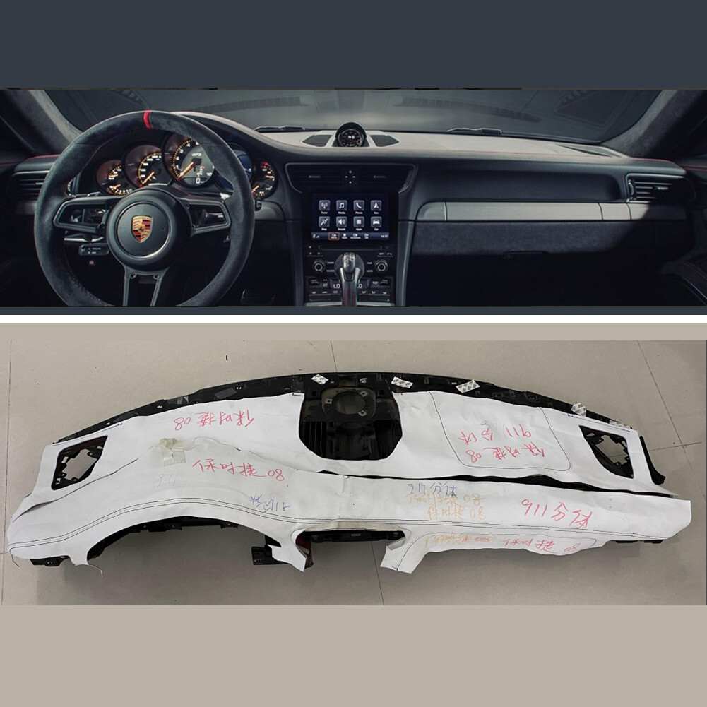 Custom Alcantara Car Dashboard Cover Wrap for Porsche 911 2014-2018