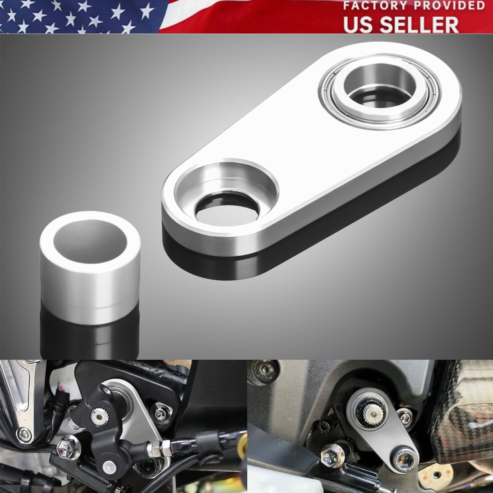 US Silver Shift Lever Shifter Stabilizer For SUZUKI Hayabusa GSX1300R 2022-2026