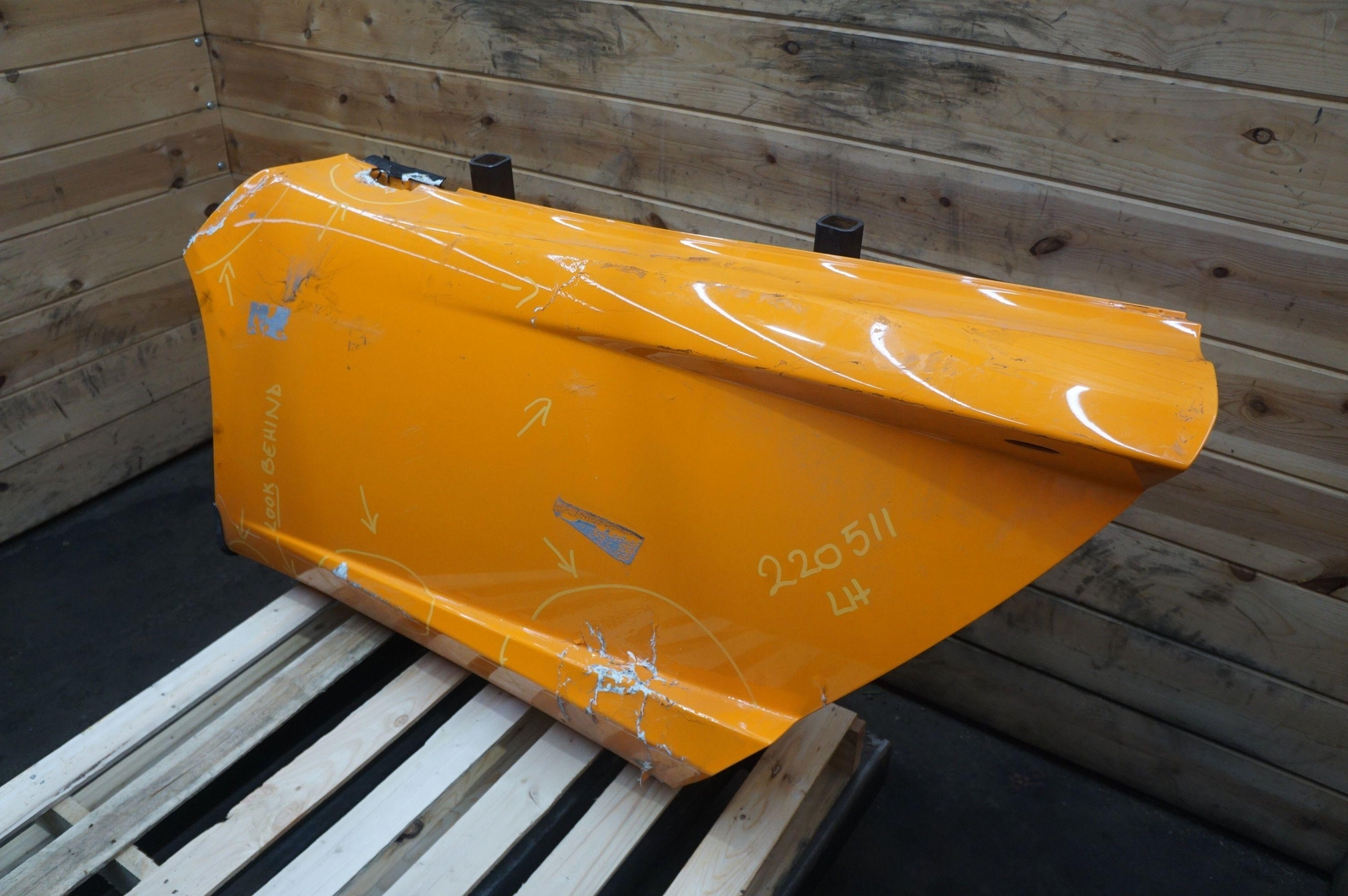 Front Left Driver Door Shell OEM Orange McLaren MP4-12C Spider 2012-14 *Note*