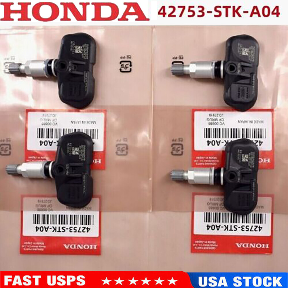 4PCS GENUINE OEM 42753STKA04 TIRE PRESSURE SENSOR TPMS For Acura MDX Honda Pilot