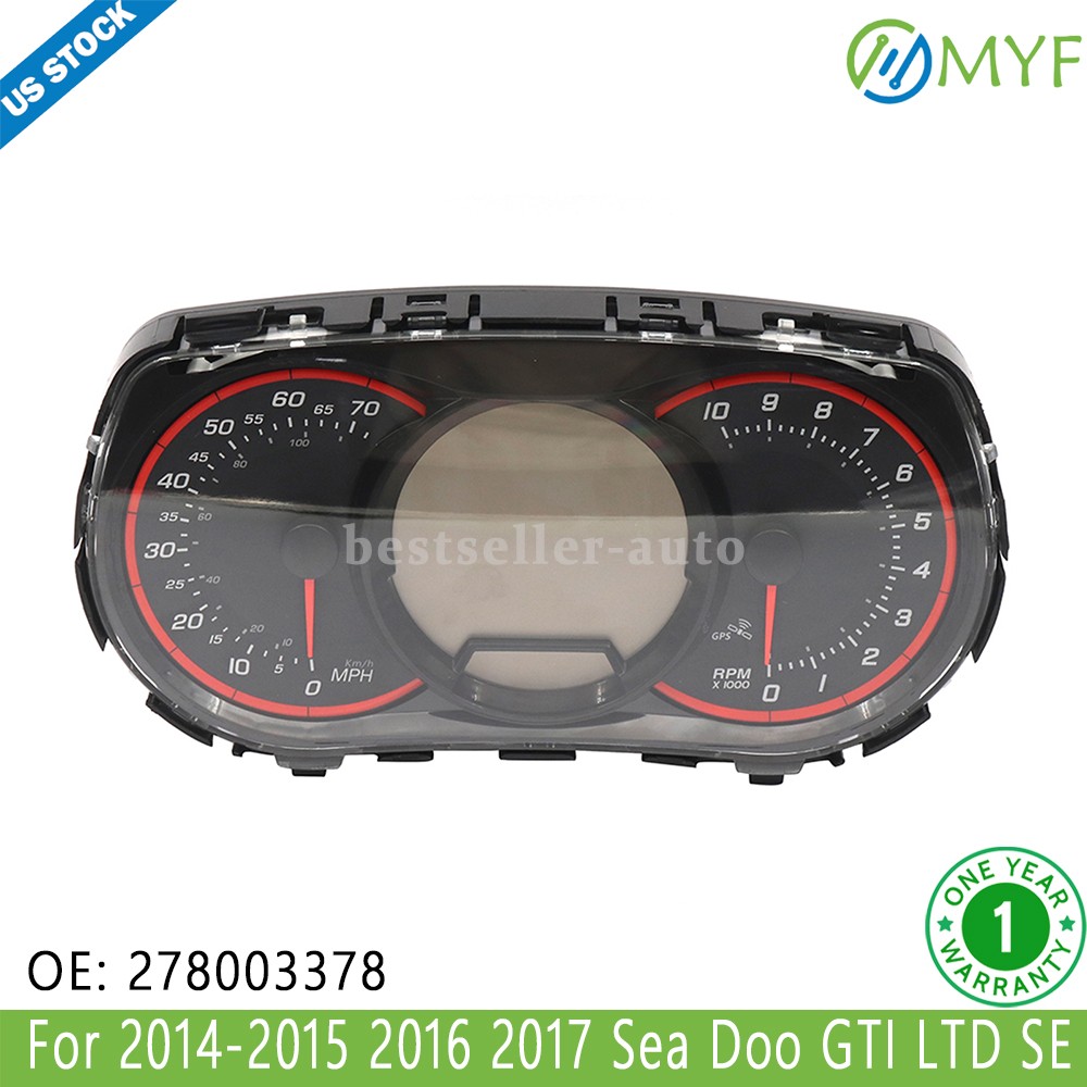 New LCD Gauge Cluster 278003378 For 2014-2015 2016 2017 Sea Doo GTI LTD SE GTR/X