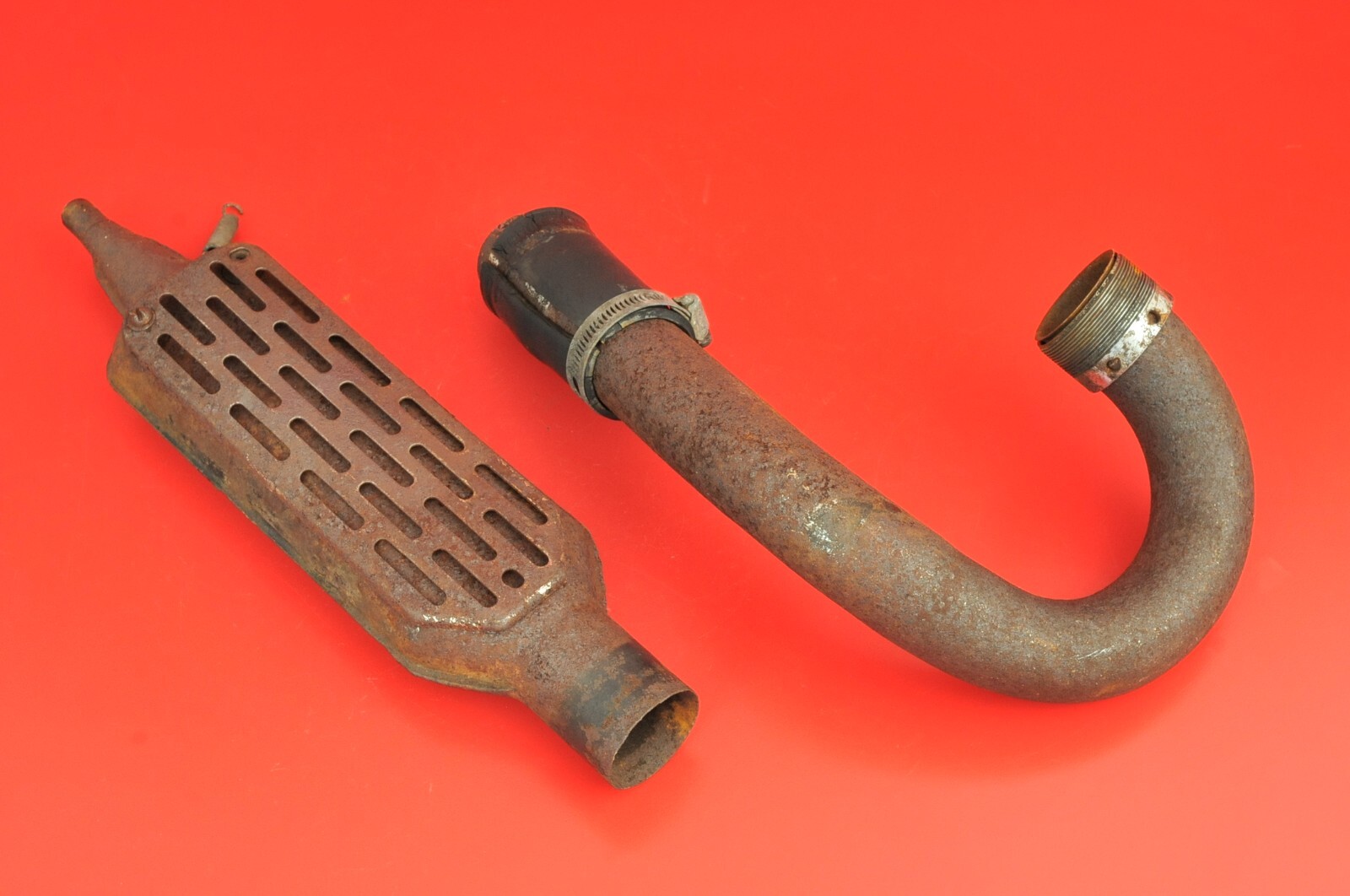Bultaco Matador 250 MK4 Exhaust Pipe Header Mid Section Flange Thread