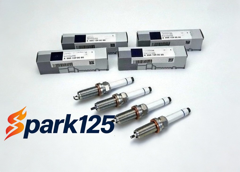 4PC Laser Iridium Spark Plug A0001590500 SILZKFR8F7S For GLB250 GLB35 AMG GLC300