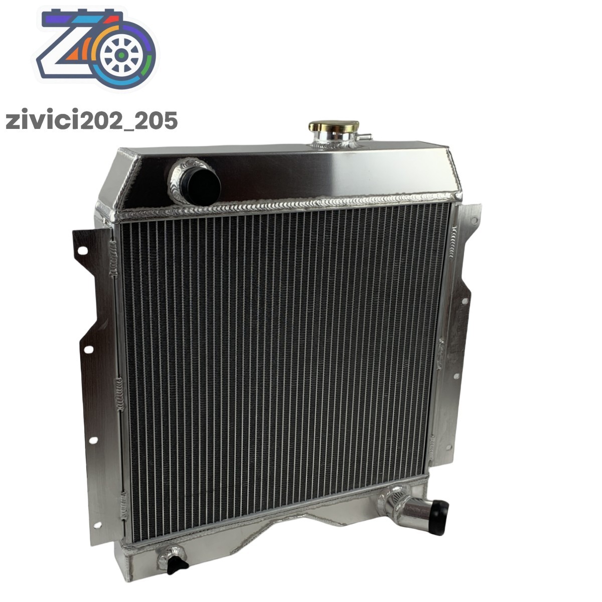 Fit 54-64 Jeep Willys 6-226 Truck Utility Wagon L6 3.7L 3 Row Aluminum Radiator