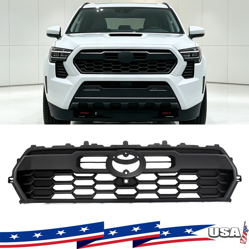 TRD Style Front Bumper Grille Grill For Toyota Tacoma 2024 2025 2026 Matte Black