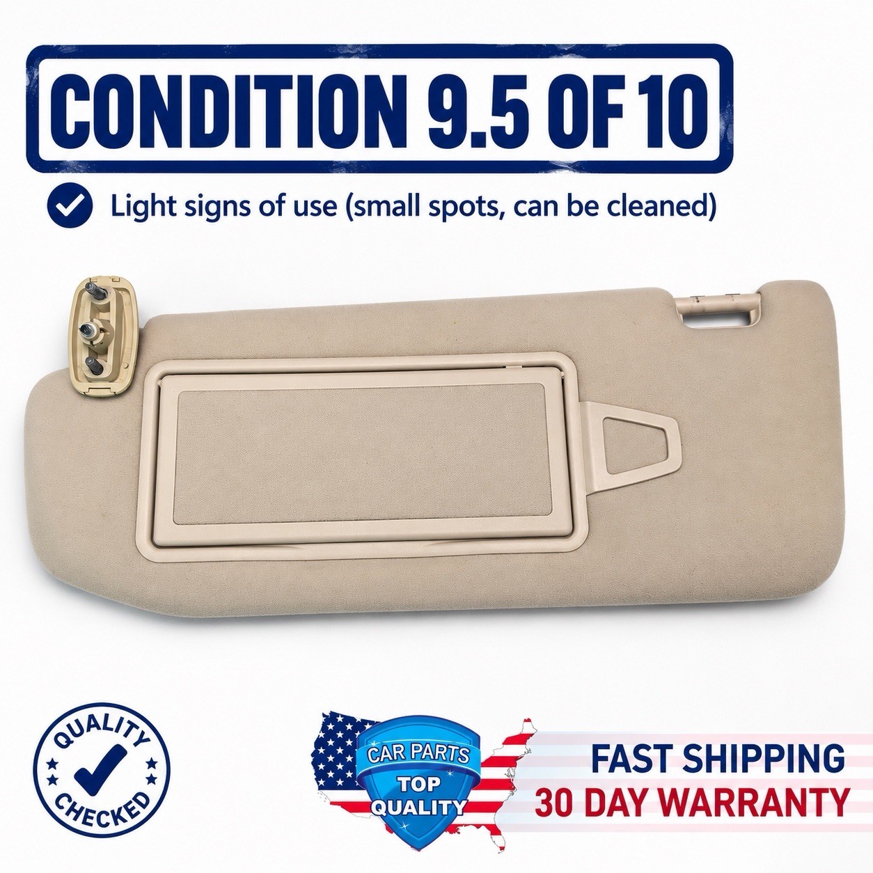 2000-2006 Mercedes-Benz W220 S600 S500 S430 S320 LEFT Sun Visor TAN Roof OEM 2000-2006 Mercedes-Benz W220 S600 S500 S430 S320 LEFT Sun Visor TAN Roof OEM