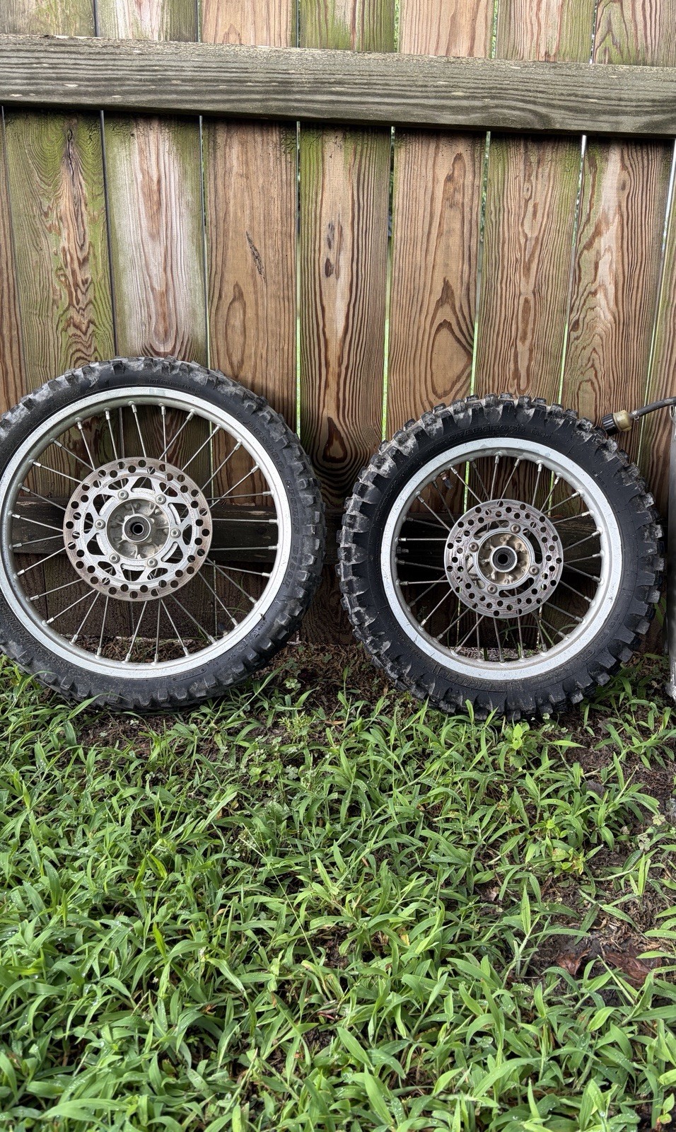 2001-2013 2008 OEM KAWASAKI KX85 REAR 14 FRONT 17 WHEELS RIMS