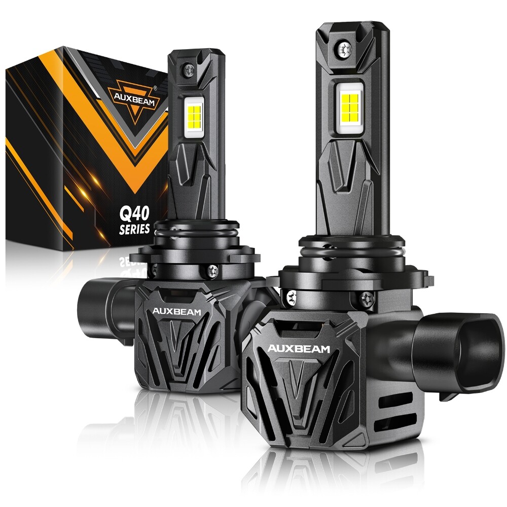 AUXBEAM 9006 HB4 GX Q40 LED Headlight Bulbs Low Beam Super Bright CANBUS 6500K