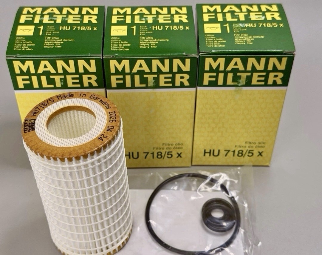 Mercedes Dodge Chrysler Mann Fleece Oil Filter Kit HU718/5x 000 180 26 09 Qty.3 Mercedes Dodge Chrysler Mann Fleece Oil Filter Kit HU718/5x 000 180 26 09 Qty.3