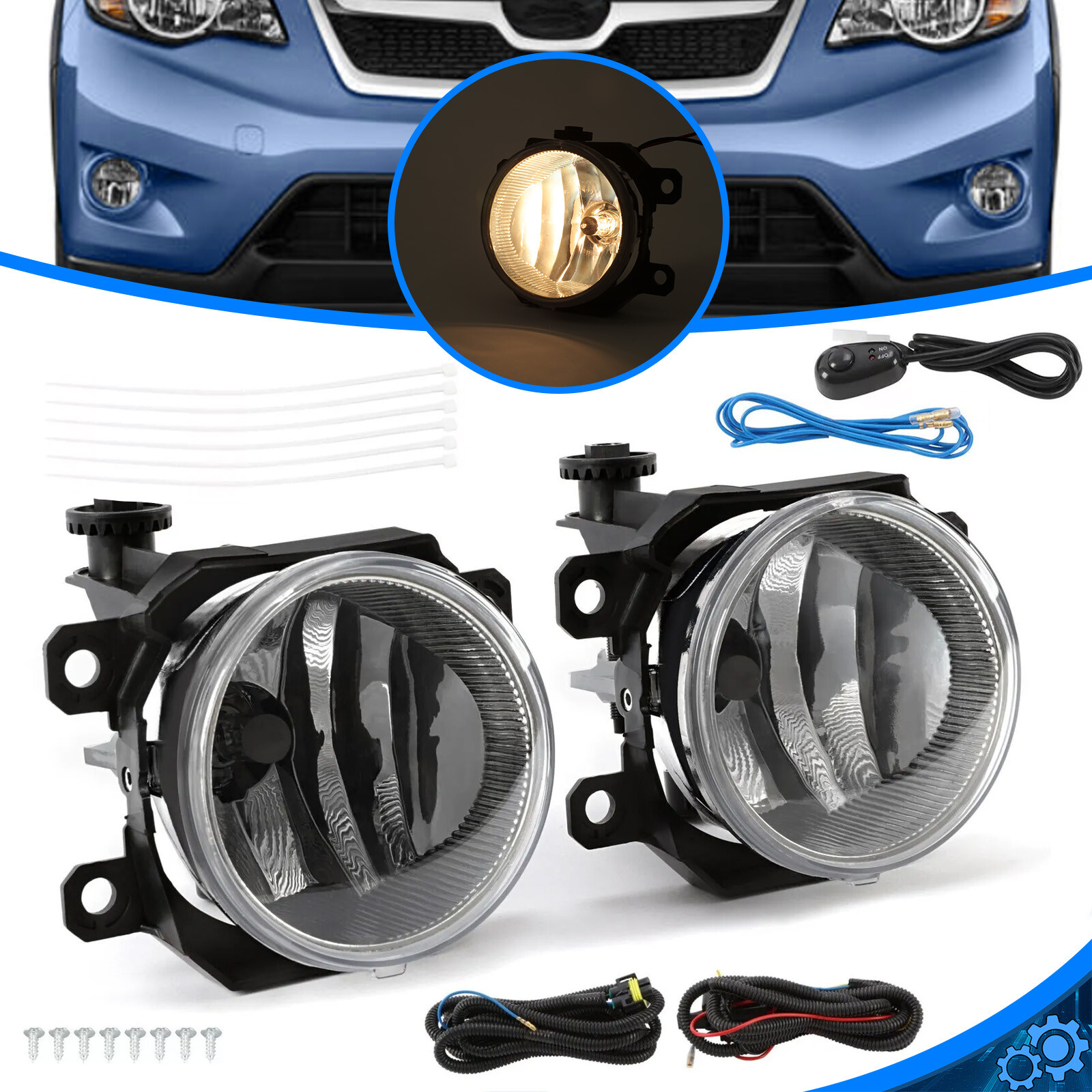 For 2017 18-23 Subaru Crosstrek/Impreza/Forester Bumper Fog Light Lamps Pair set For 2017 18-23 Subaru Crosstrek/Impreza/Forester Bumper Fog Light Lamps Pair set
