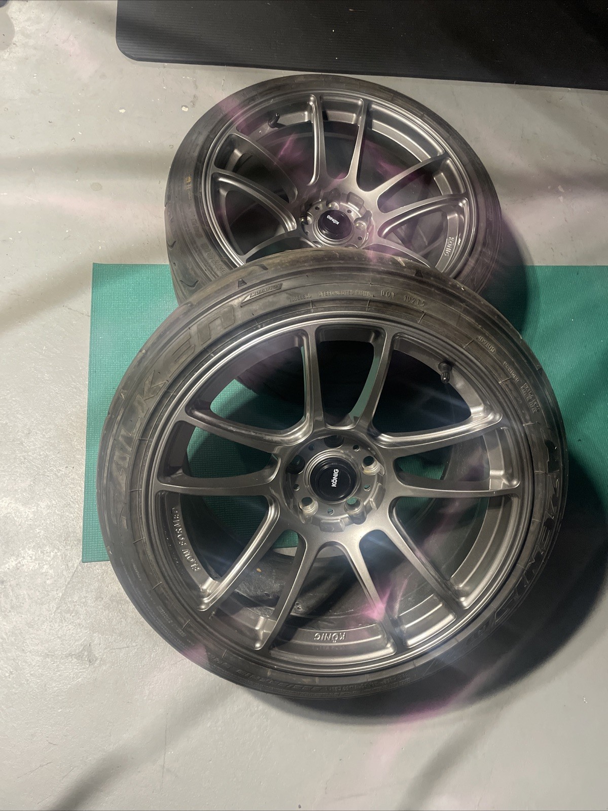 New Konig Heliogram Wheels 5x114 18x10.5 Et18 With Fallon Rt660 Tires New Konig Heliogram Wheels 5x114 18x10.5 Et18 With Fallon Rt660 Tires