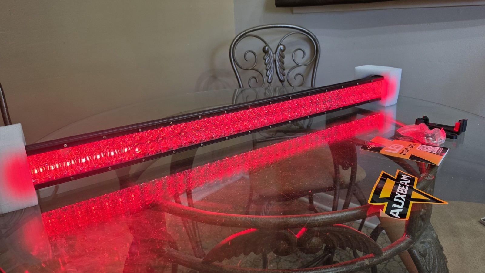 NEW Auxbeam 42in RGB+W LED Lightbar App Controlled Harness And Brackets Included NEW Auxbeam 42in RGB+W LED Lightbar App Controlled Harness And Brackets Included
