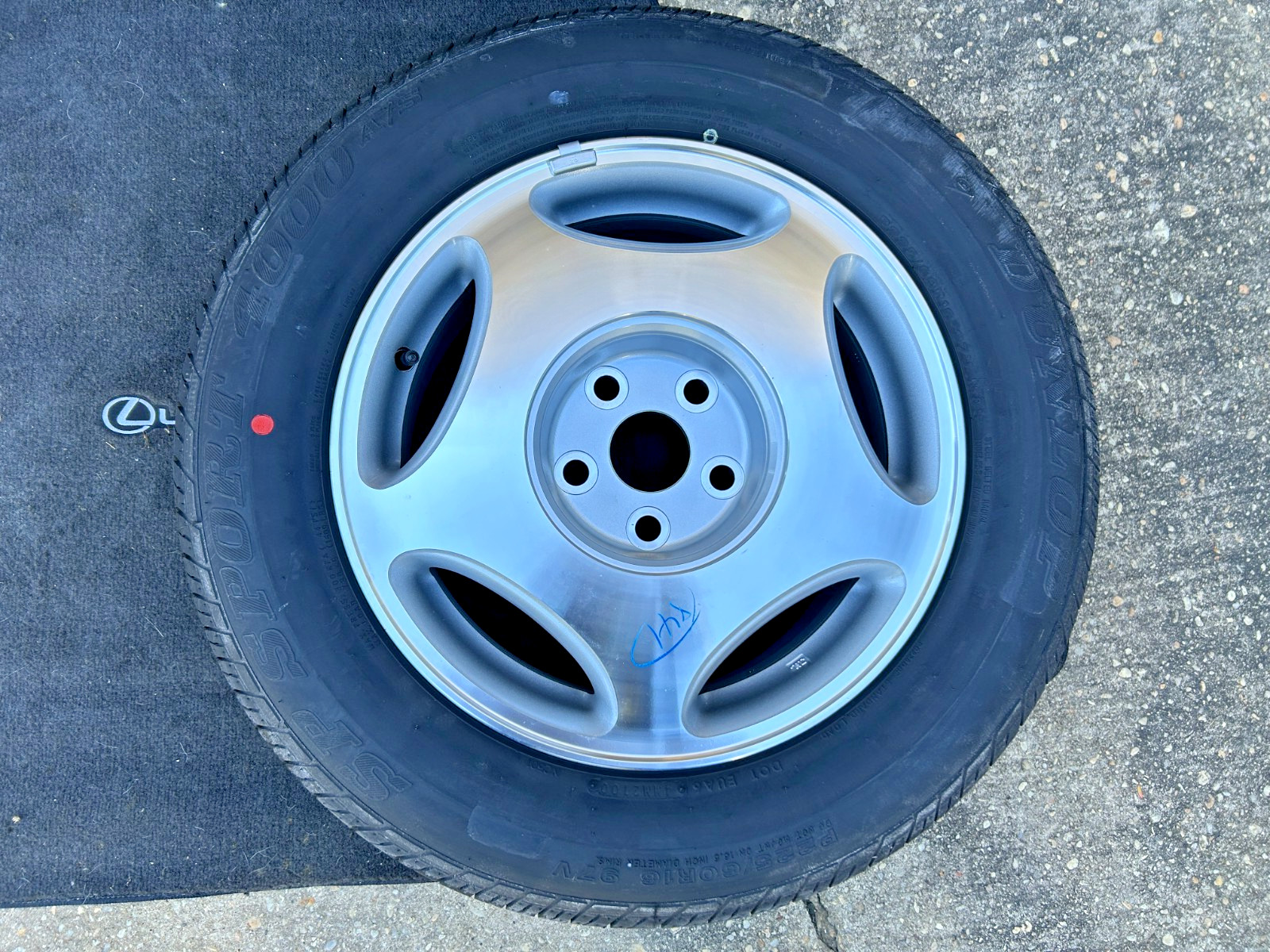 LEXUS 98-00 LS400 OEM FACTORY SPARE WHEEL TIRE PRISTINE CONDITION NEVER MOUNTED